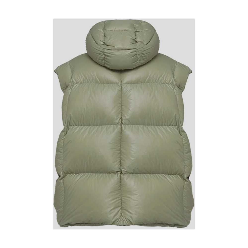 Jil Sander Gewatteerd vest in polyamide Green Dames