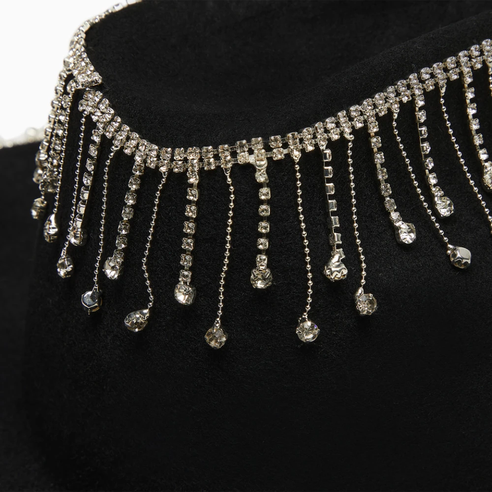 Rotate Birger Christensen Crystal Cowboyhoed Black Dames