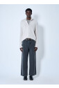 cardigan-en-soie-zip-up-haut-dentonnoir