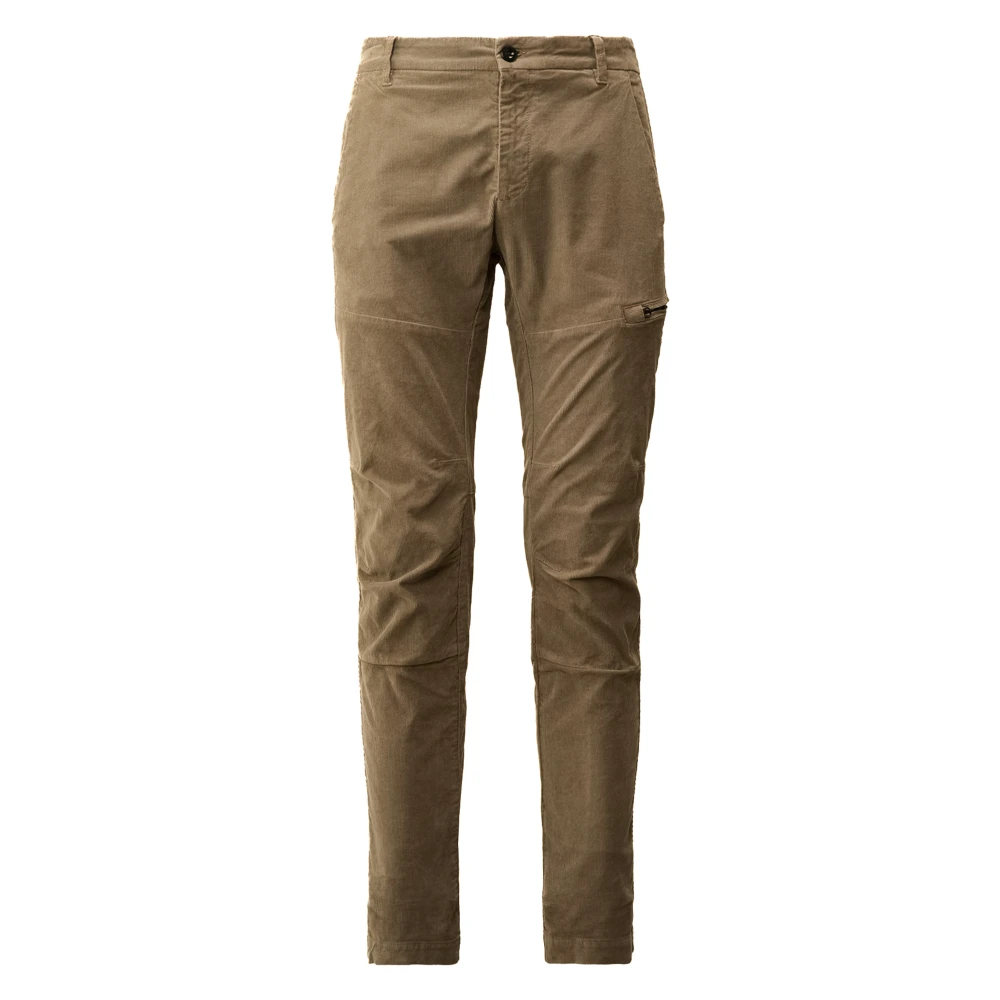 C.P. Company Grijze Corduroy Broek met Ergonomische Pasvorm Beige Heren
