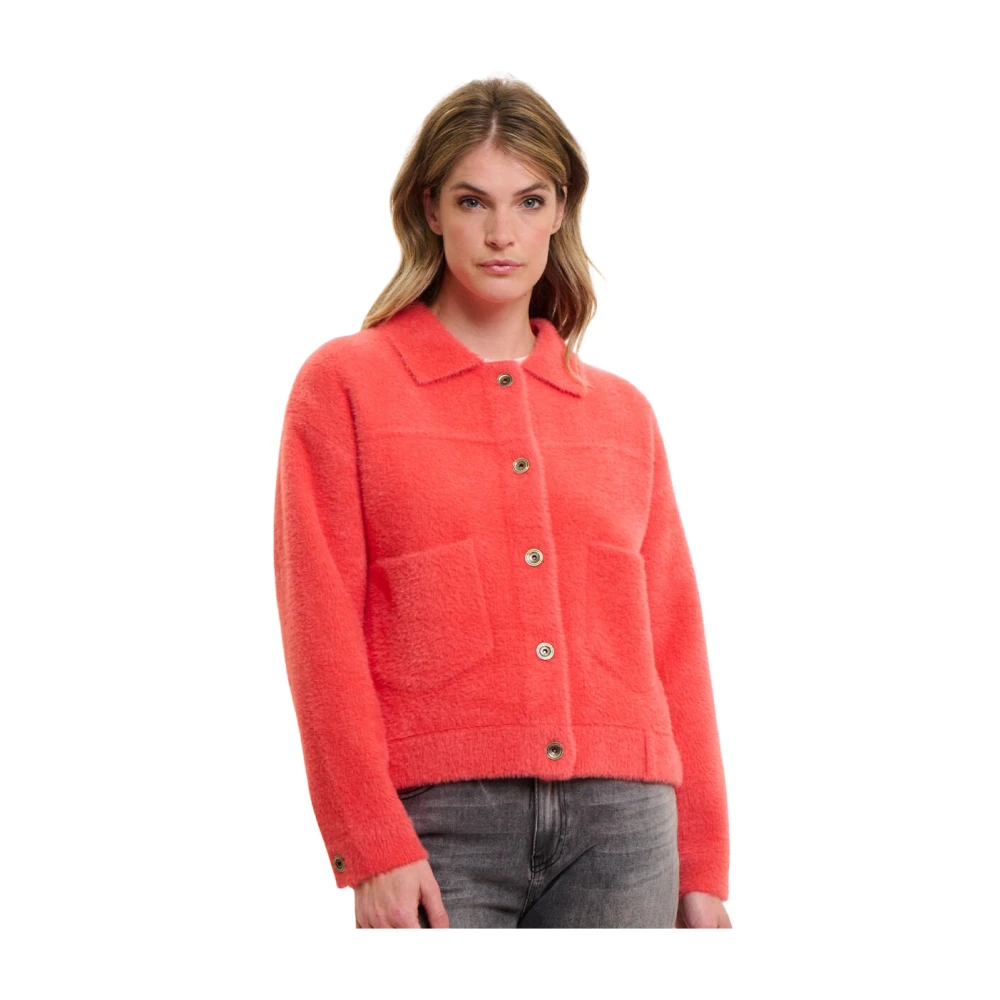 Rino&Pelle Bubbly Boxy Jacket Red Dames
