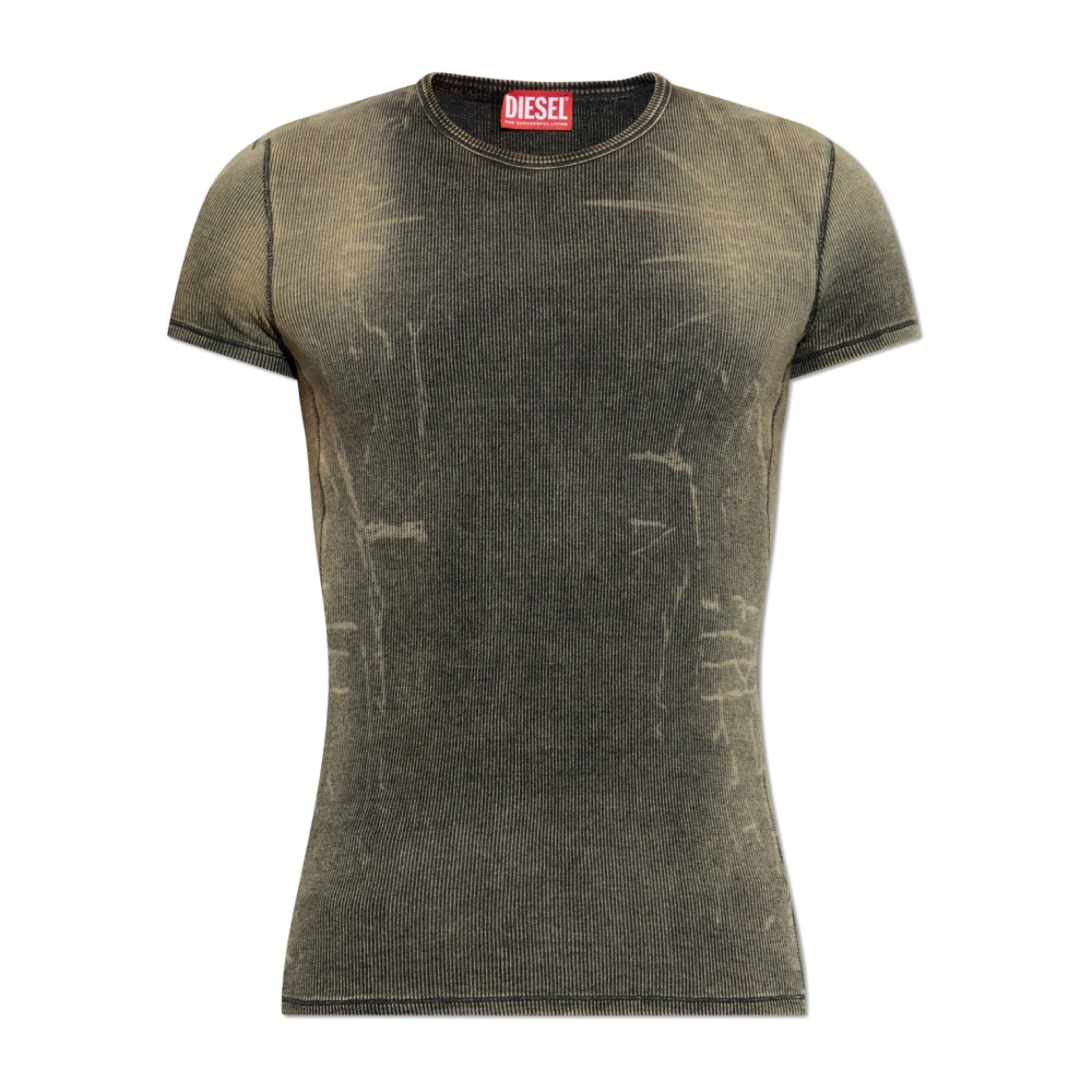 Diesel Geribbelde top T-Hans Gray Unisex