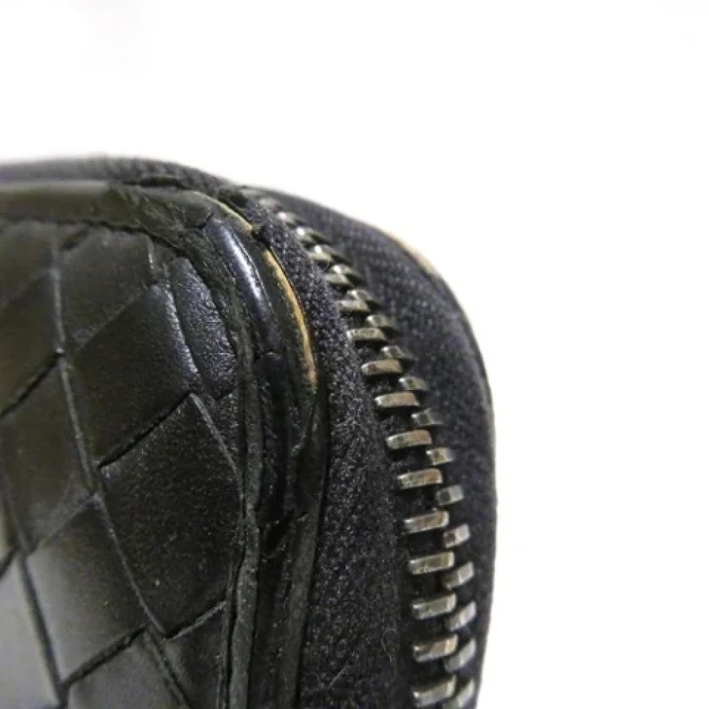 Bottega Veneta Vintage Pre-owned Leather wallets Black Dames