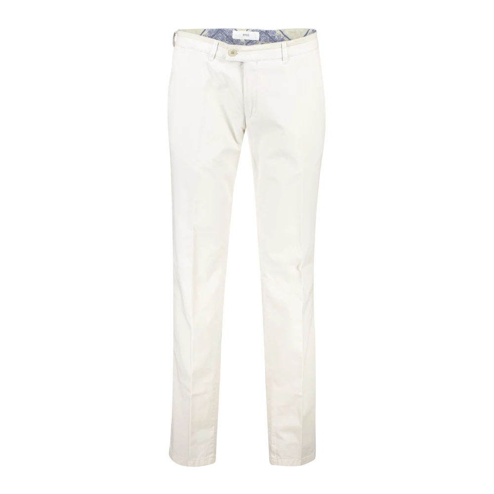 BRAX Witte katoenen chino broek White Heren