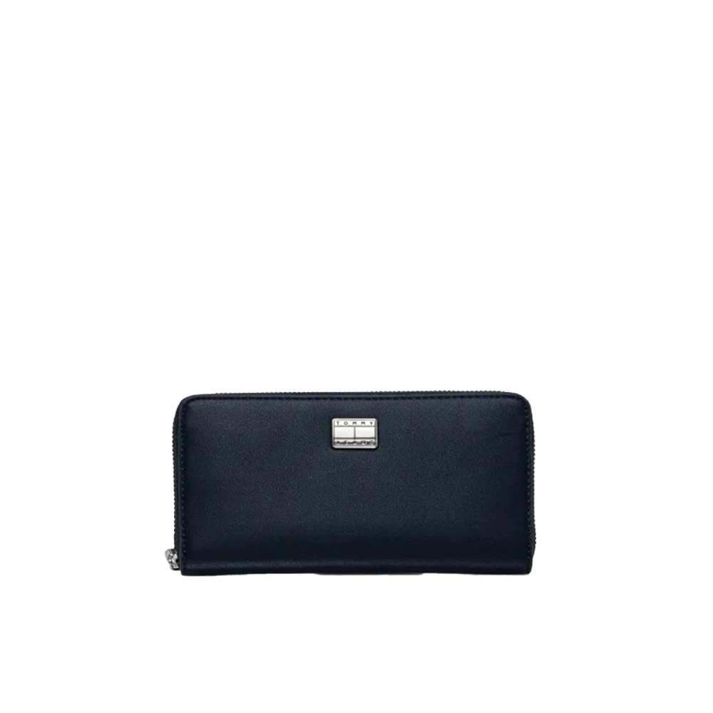 Tommy Jeans Grote Portemonnee Blauw Model Blue Dames