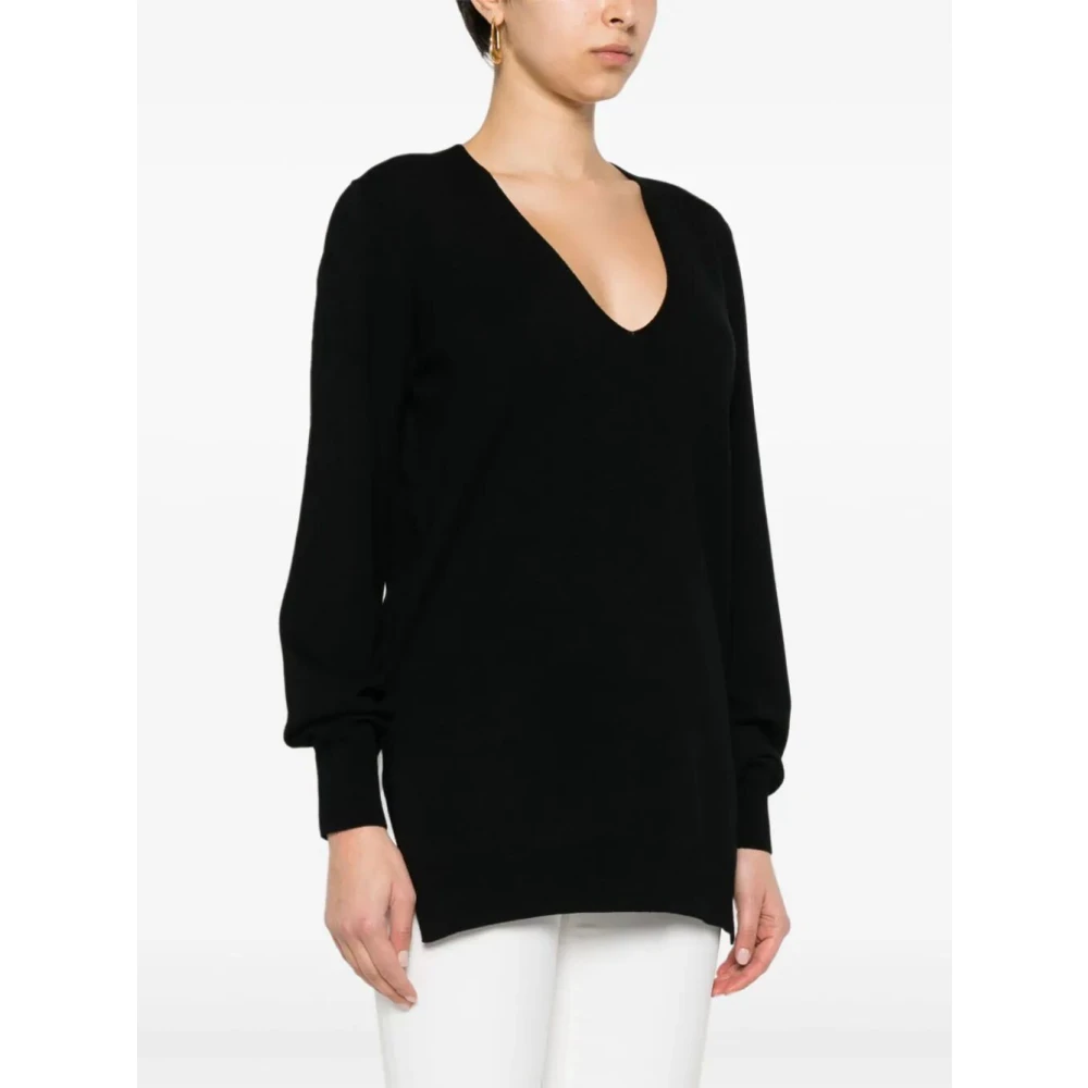Twinset Luxe V-Neck Sweater Black Dames