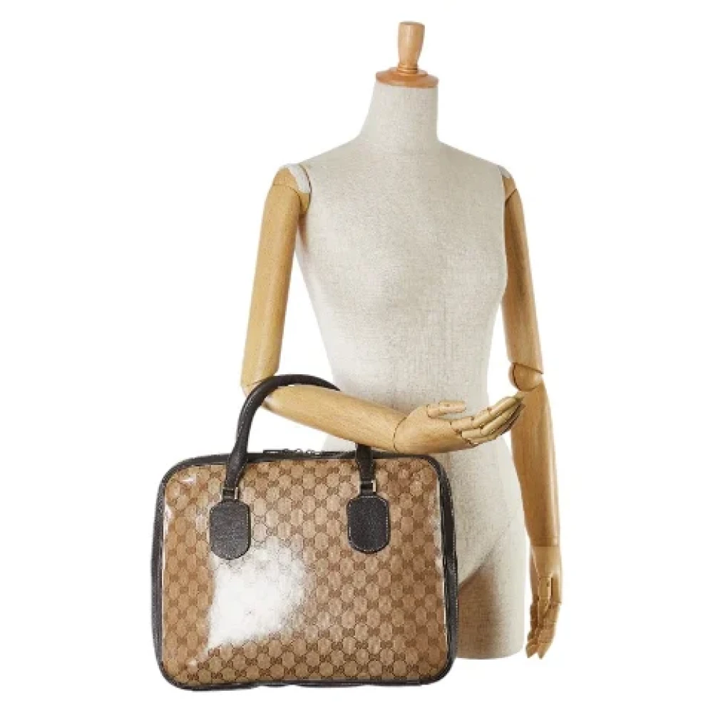 Gucci Vintage Pre-owned Canvas totes Beige Dames