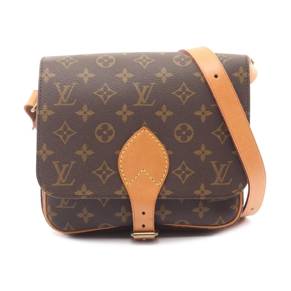 Louis Vuitton Vintage Women's Brown Pre-Owned Monogram Canvas Crossbody Bag