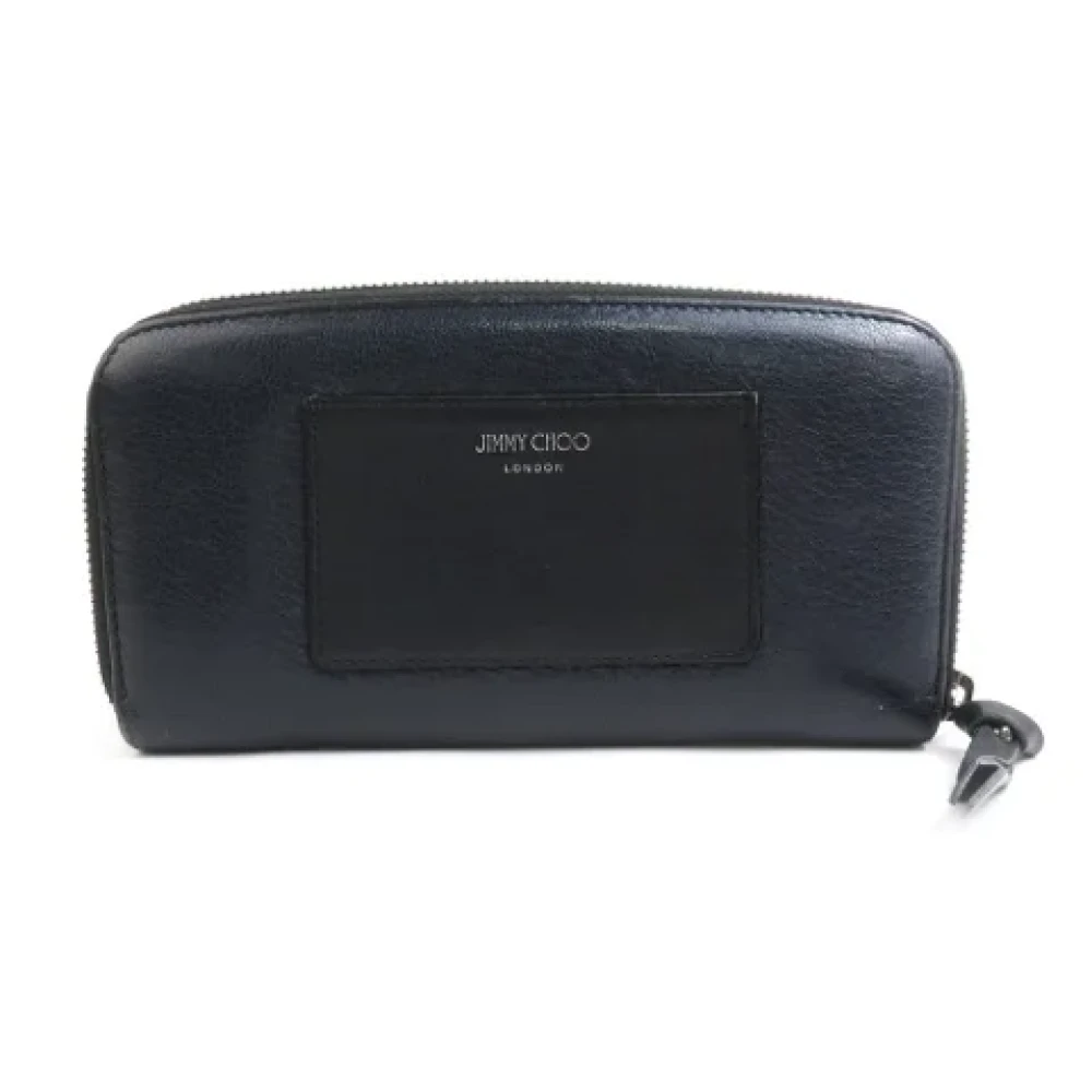 Jimmy Choo Pre-owned Leather wallets Black Dames