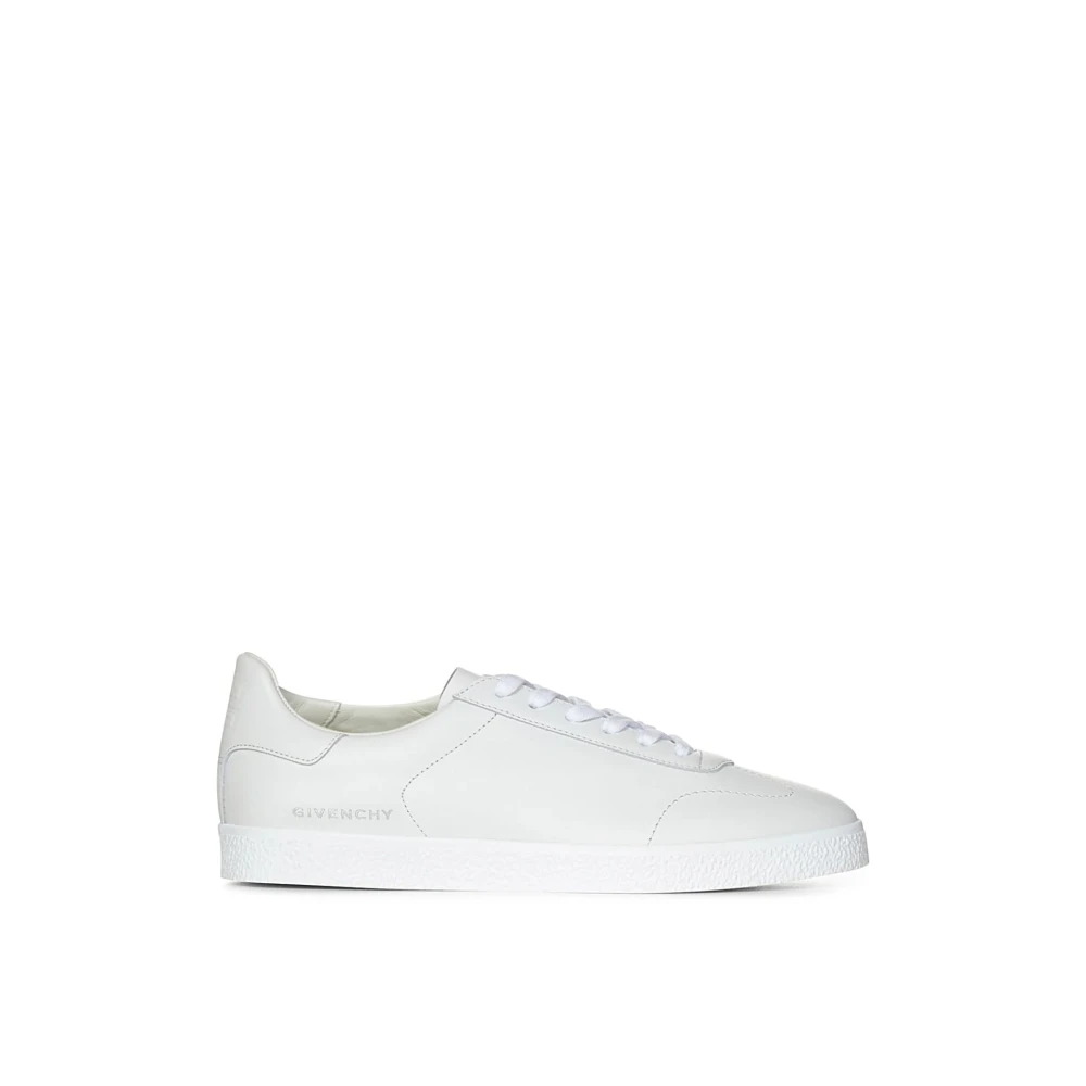 Givenchy Vita Läder Låga Sneakers White, Dam