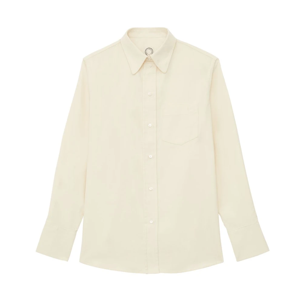 Ines De La Fressange Paris Maureen ecru katoenen shirt Beige Dames
