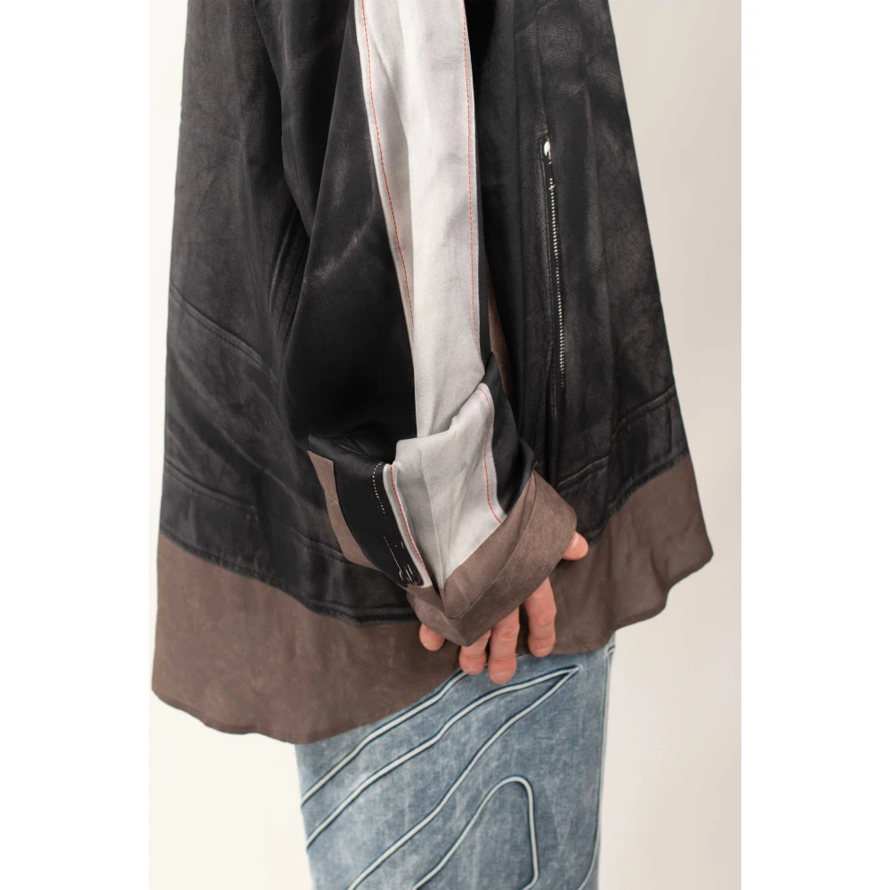 Diesel Gedrukte Oversized Shirt Black Heren
