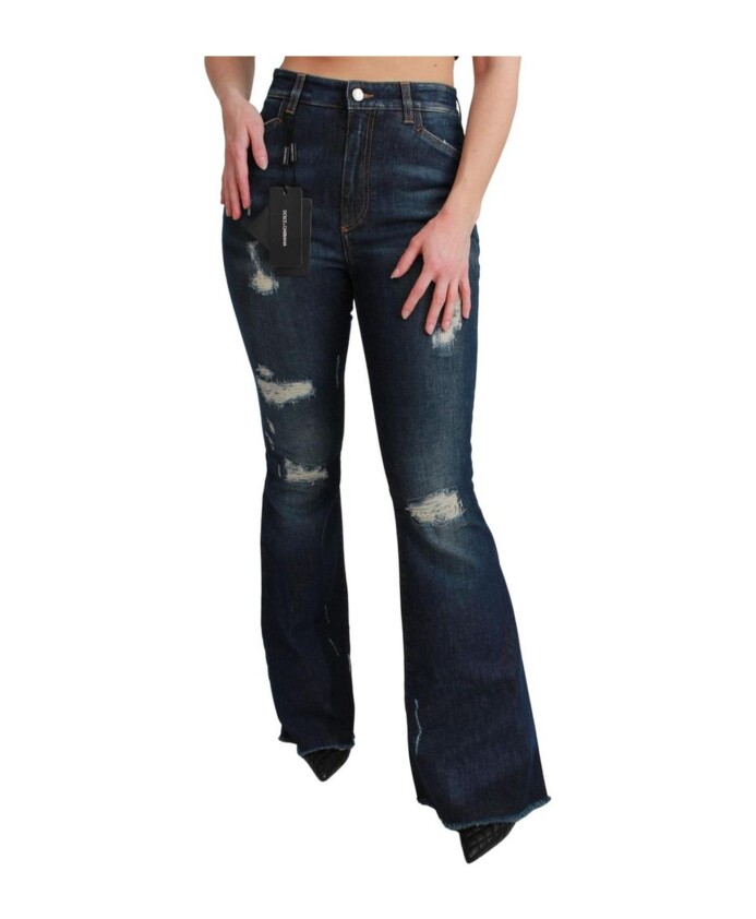 jean-flare-retro-en-denim-bleu