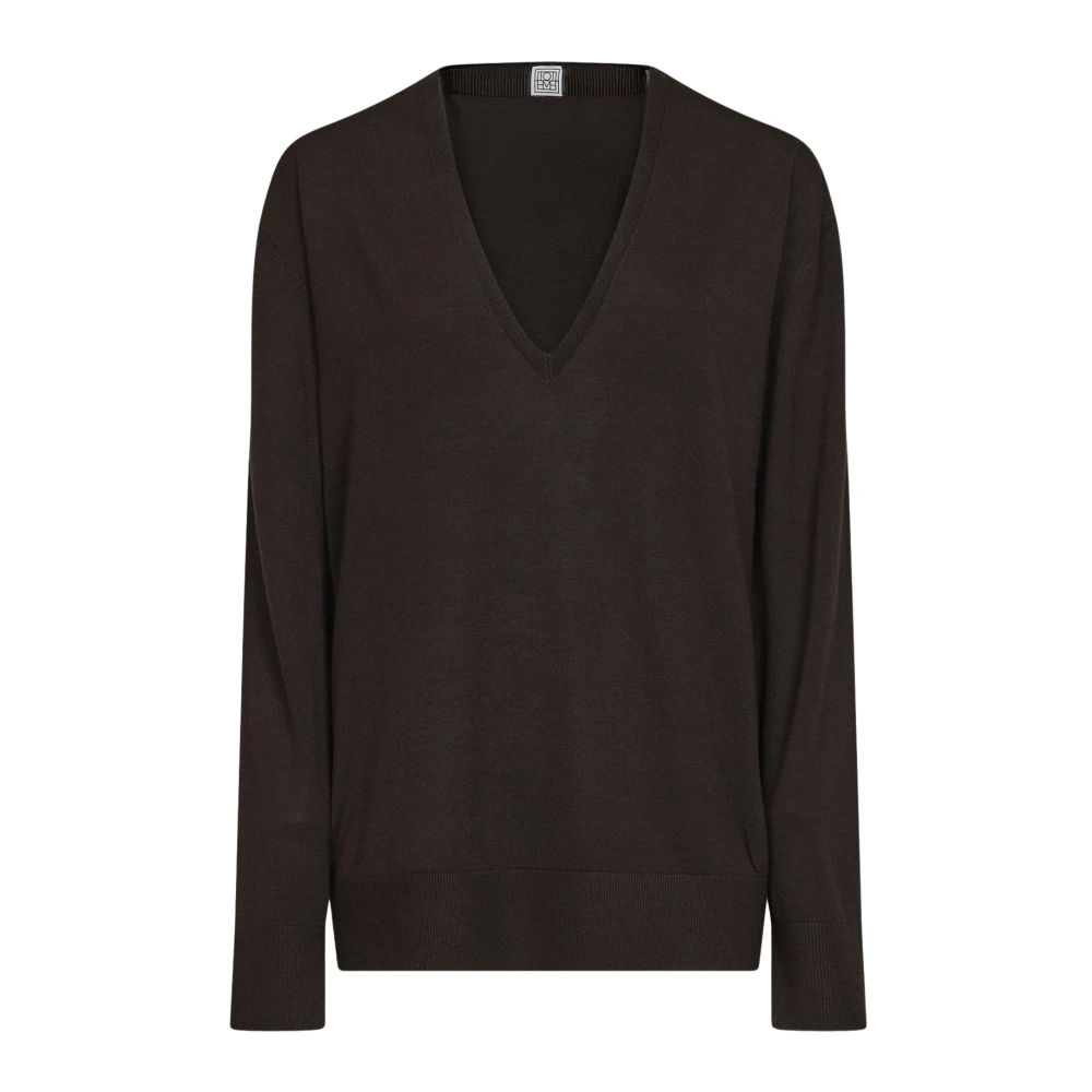 Totême Donna Marrone Maglie, M, New,