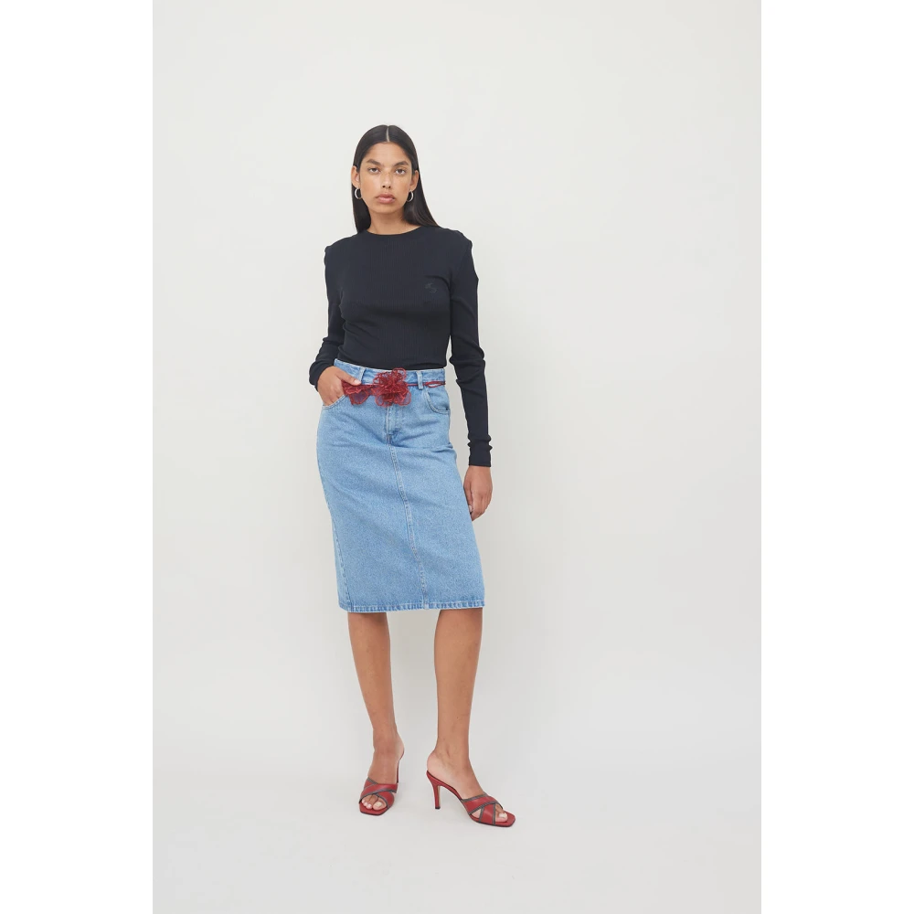 Opéra Sport Denim Lily Katoenen Rok Blue Dames