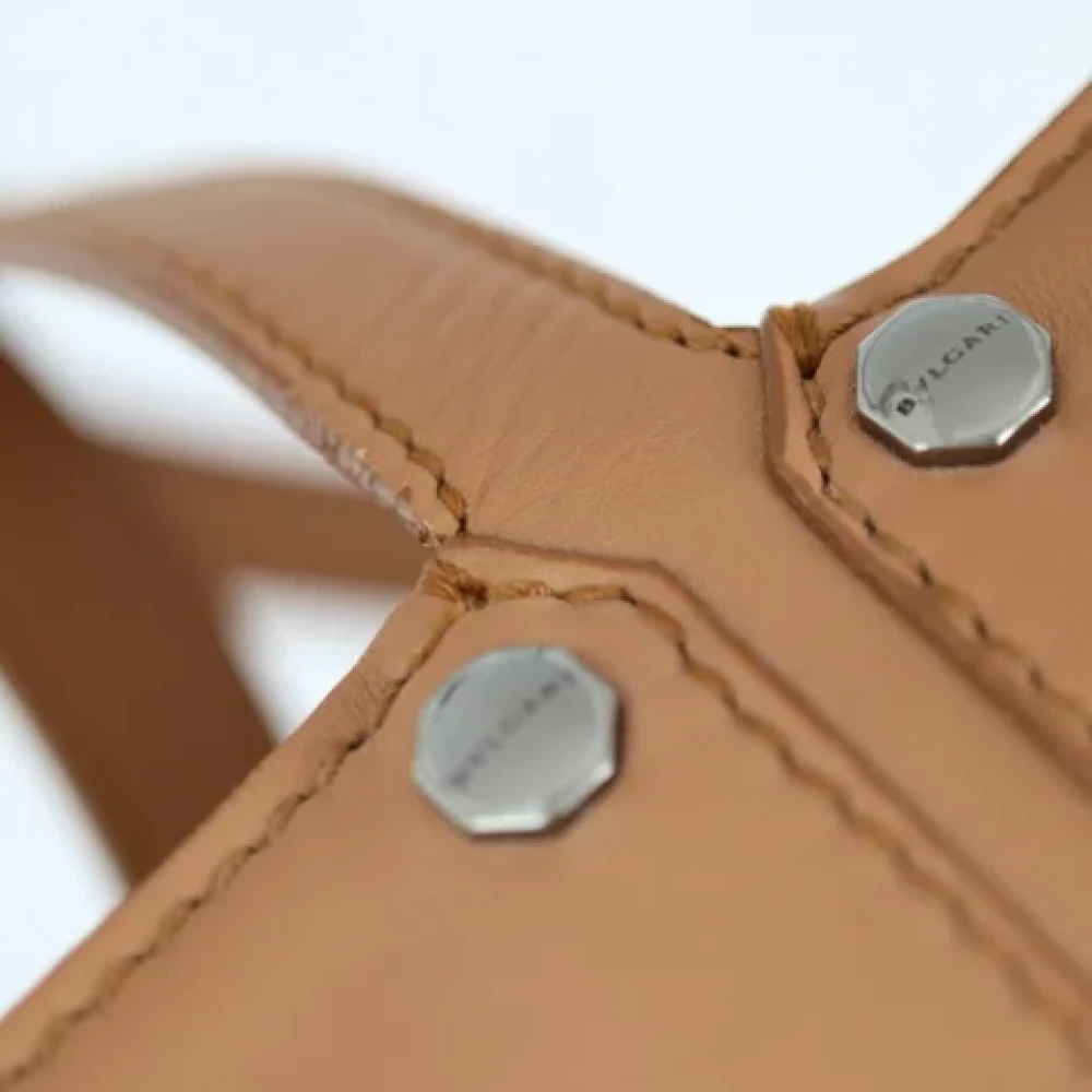 Bvlgari Vintage Pre-owned Leather totes Brown Dames