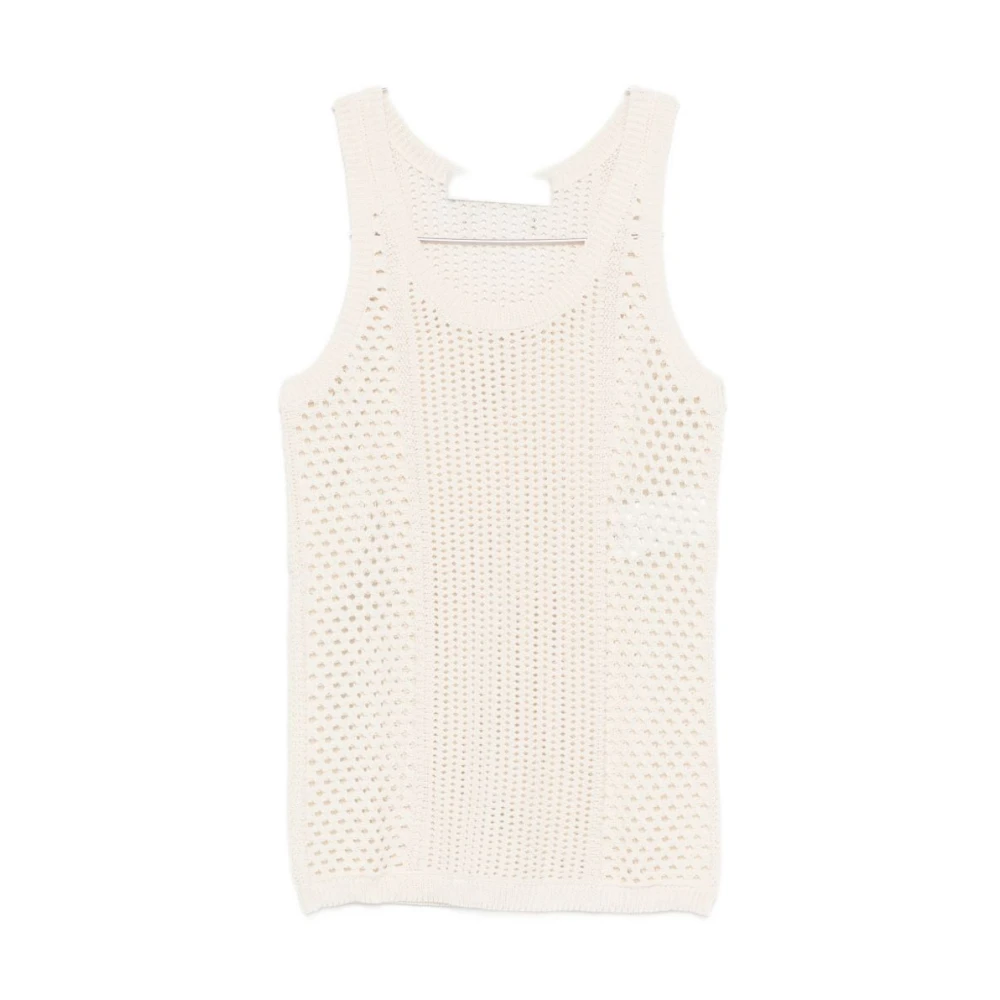 Golden Goose Women's White Top - Sleeveless Tops - M - Tops