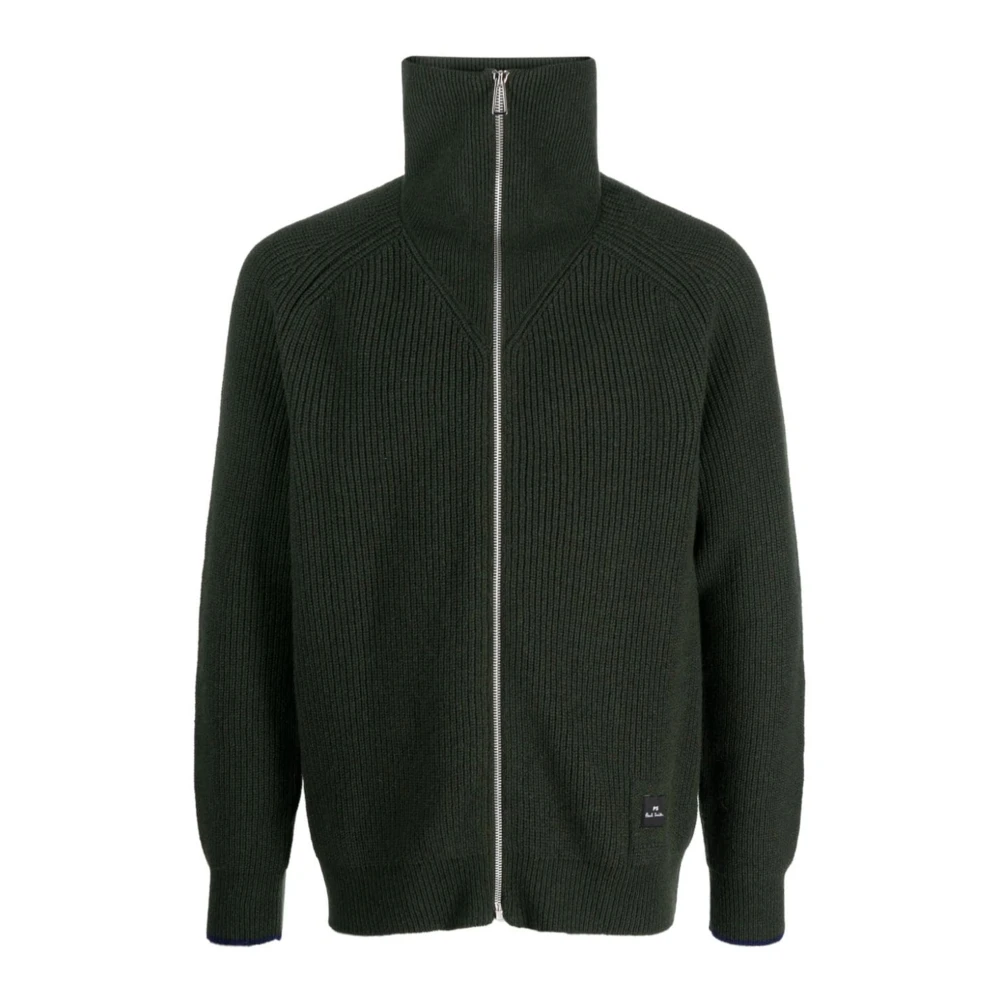 PS By Paul Smith Cardigan med dragkedja Green, Herr