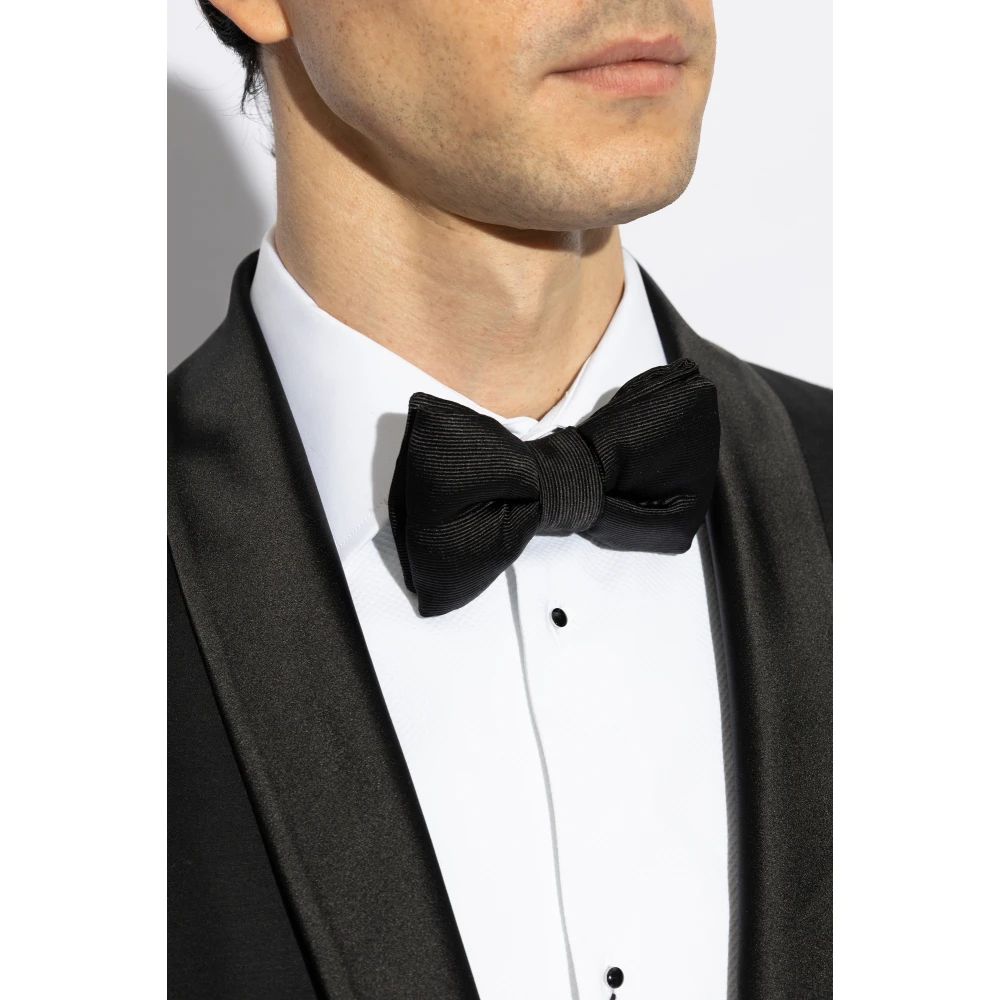 Tom Ford Zijden vlinderstrik Black Heren