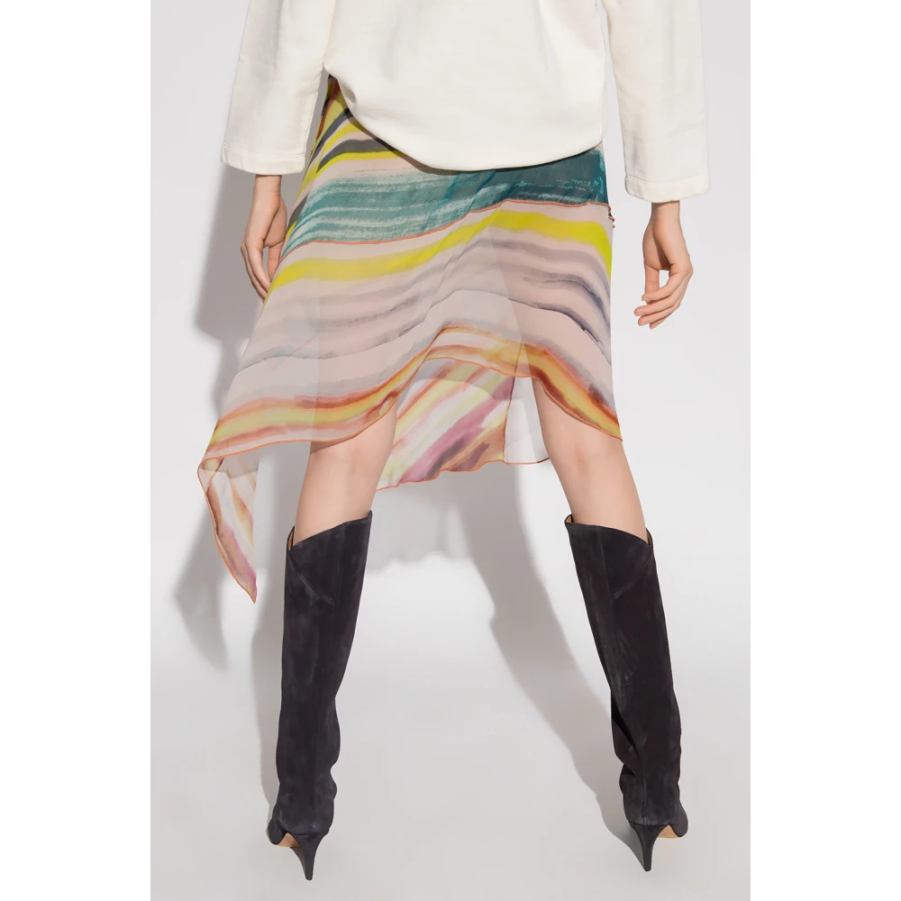 Diesel O-Rubino asymmetrische rok Multicolor Dames