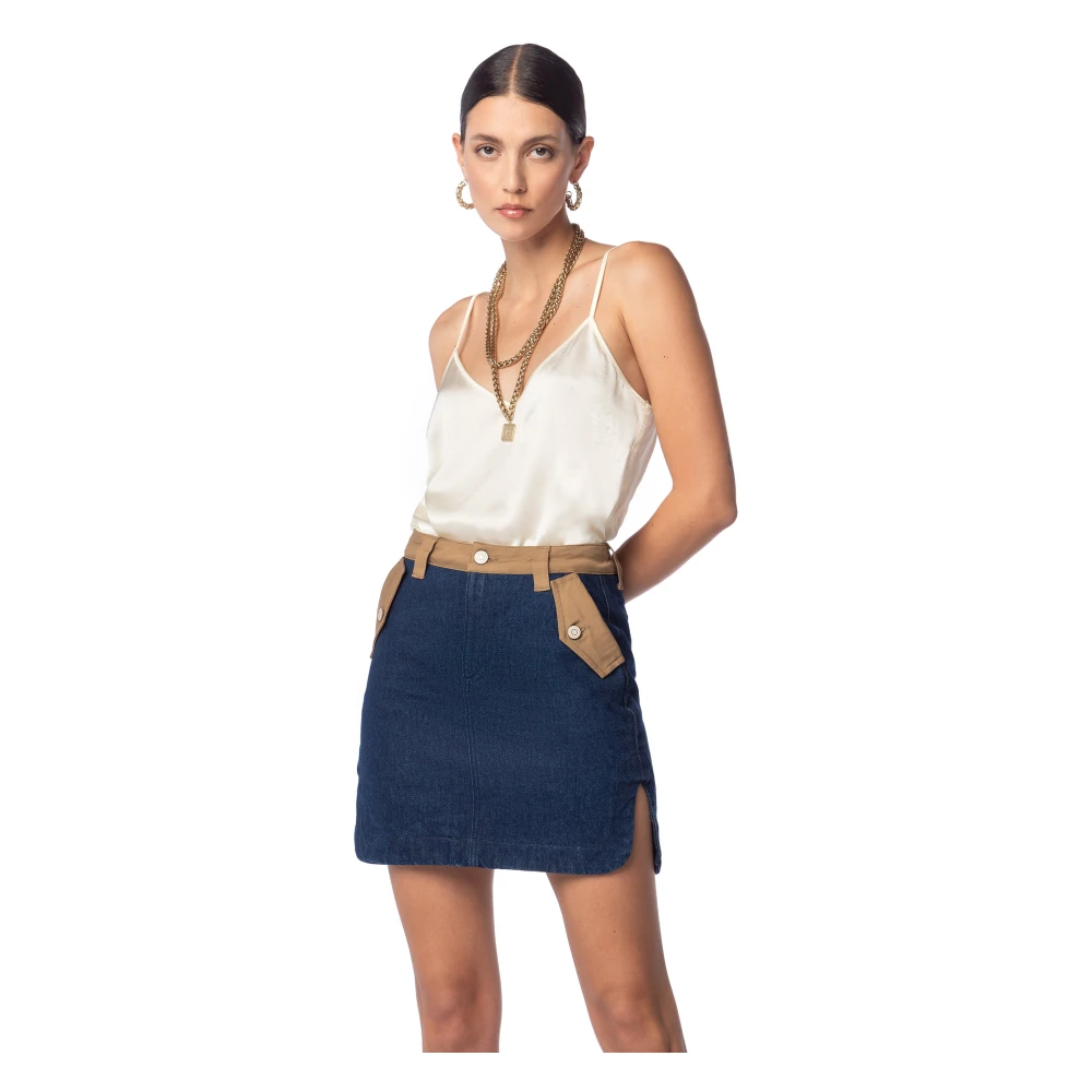 MVP wardrobe V-hals Ribaud Tank Top Beige Dames