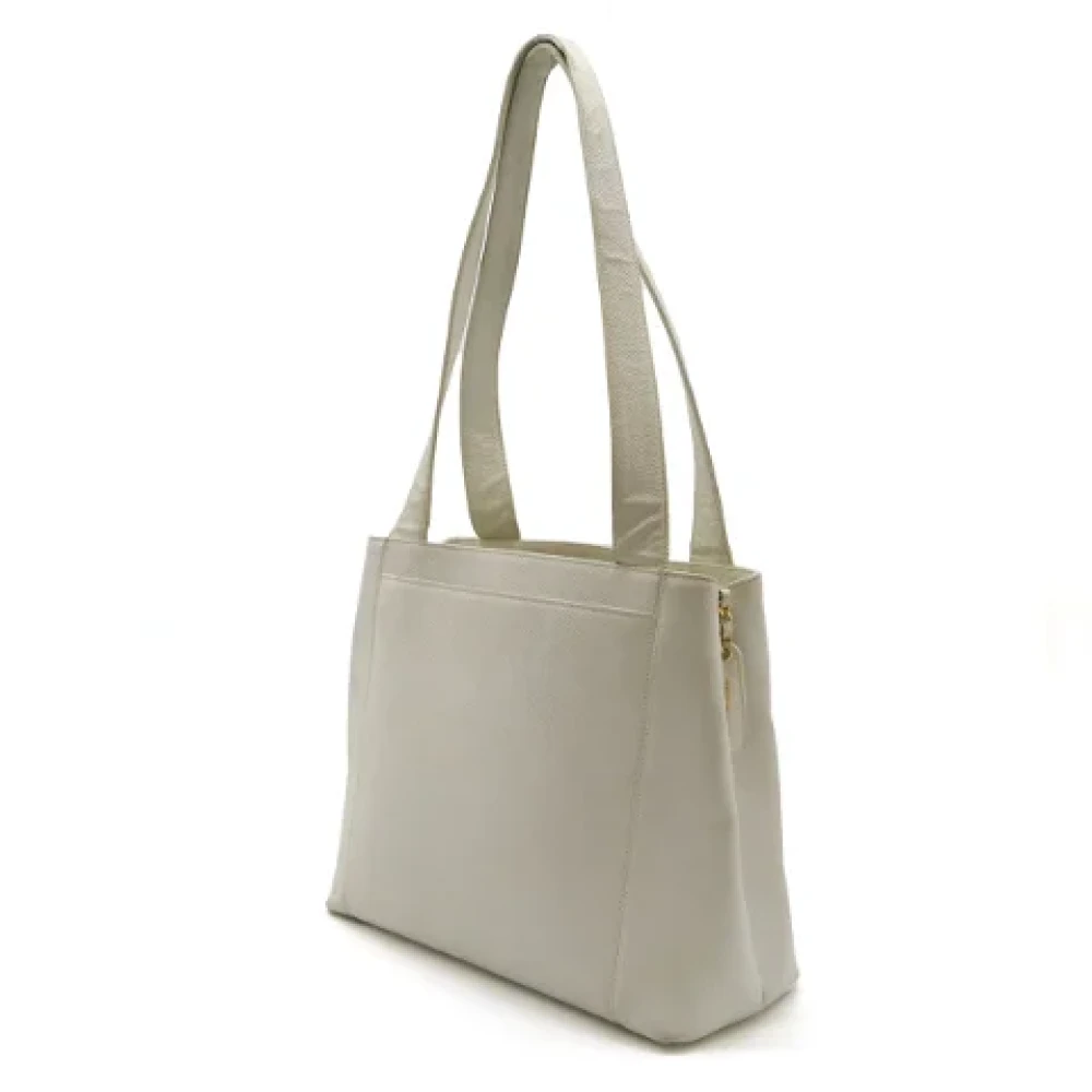 Chanel Vintage Pre-owned Leather totes White Dames