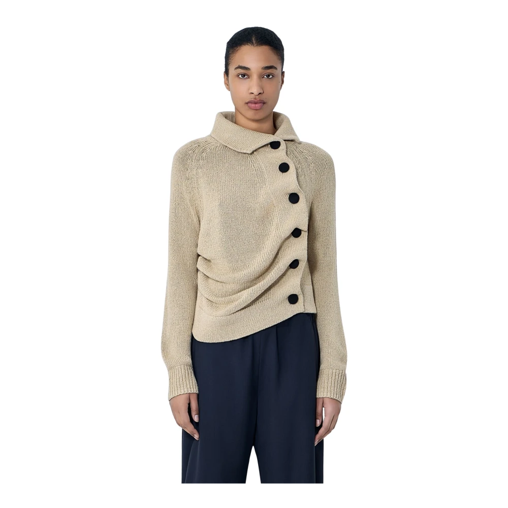 Khaite Women's Beige Lorrai Cardigan - Cardigans - Xs - Knitwear