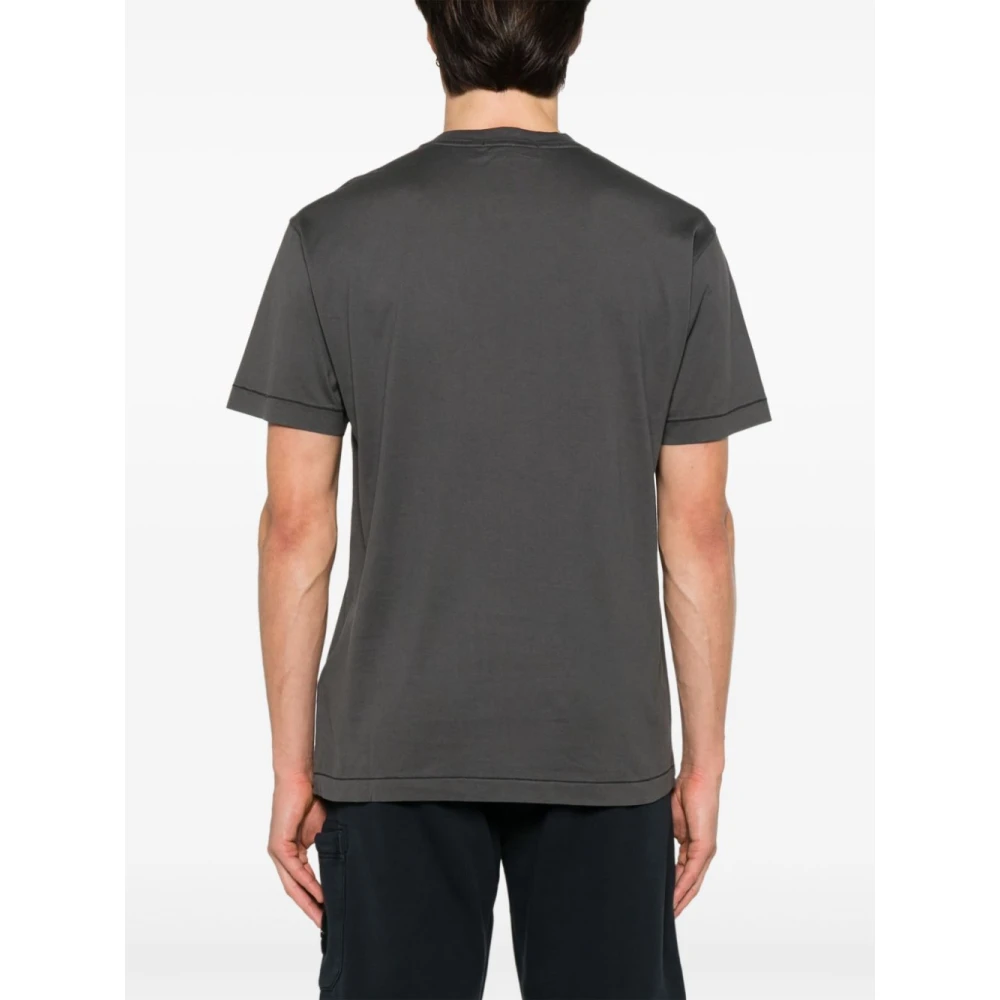 Stone Island Grijze SS T-shirt Gray Heren