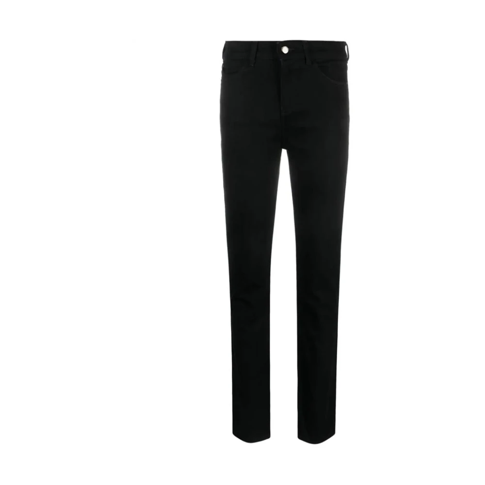 Emporio Armani J18 High-Waisted Slim Fit Jeans Black Dames