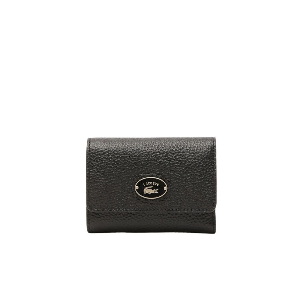 Lacoste Women's Black Genuine Leather Wallet