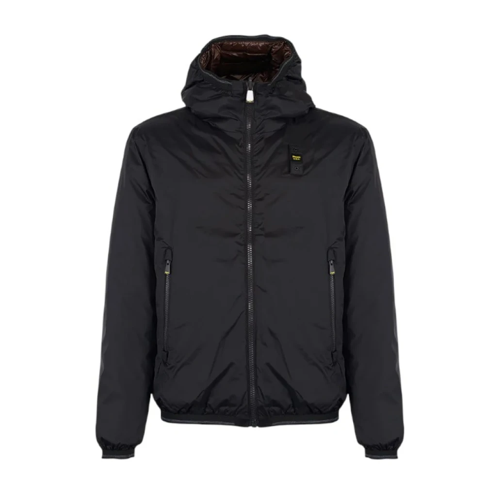 Blauer Men's Black Winter Jackets, Xl, Donald Reversible Blouson