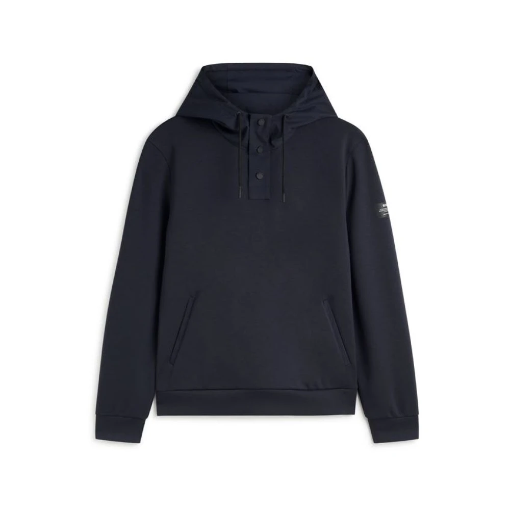 Ecoalf Gerecyclede Polyester Hoodie Surat Blue Heren