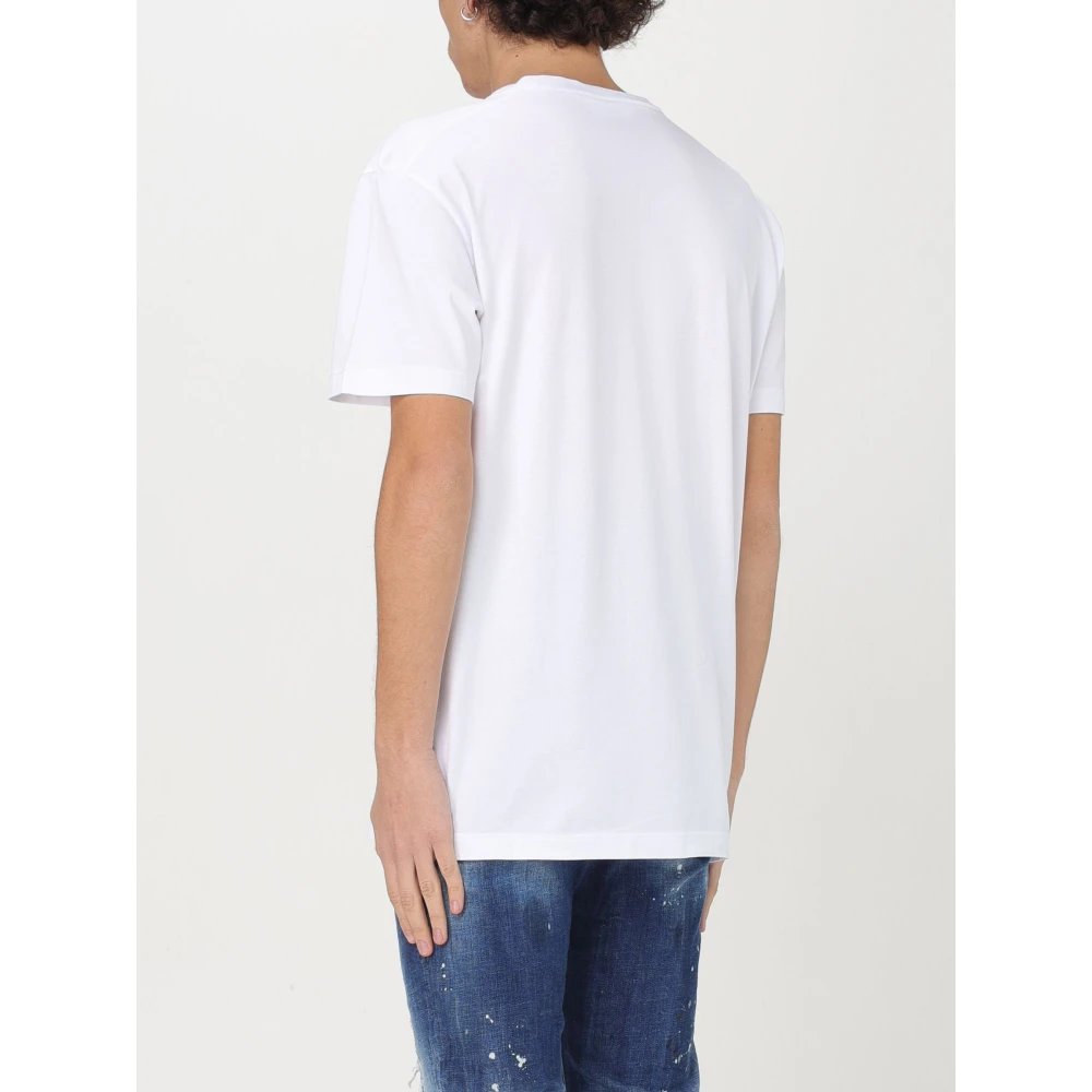 Dsquared2 Cool Fit Tee Shirt White Heren
