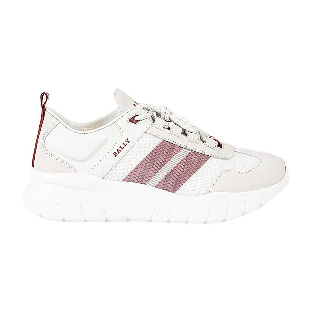 Bally Sneakers met Verstevigde Hiel Heren Schoenen Wit