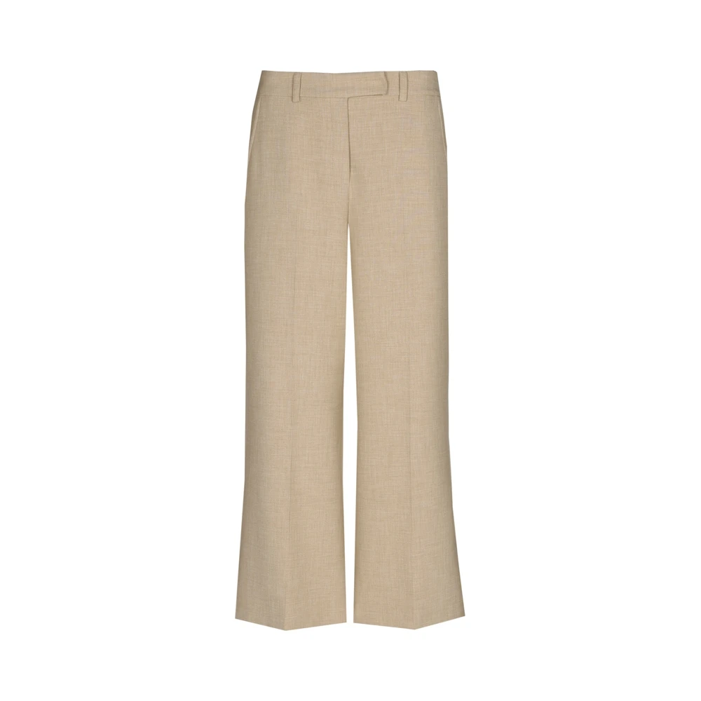 Marie Méro Beige Wijde Pijp Broek voor Zomer Brown Dames
