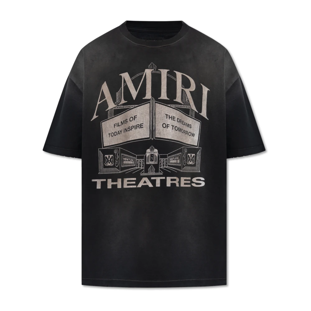 Amiri T-shirt met logo Black Heren