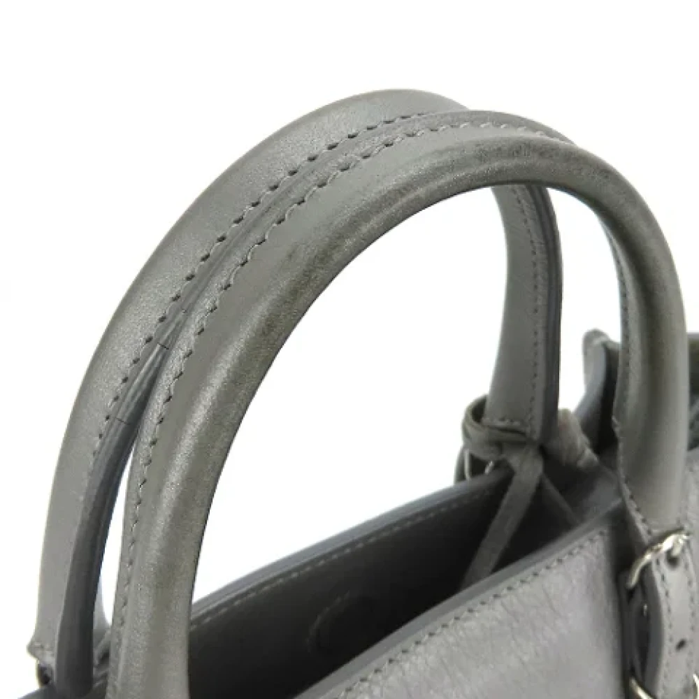 Balenciaga Vintage Pre-owned Leather handbags Gray Dames