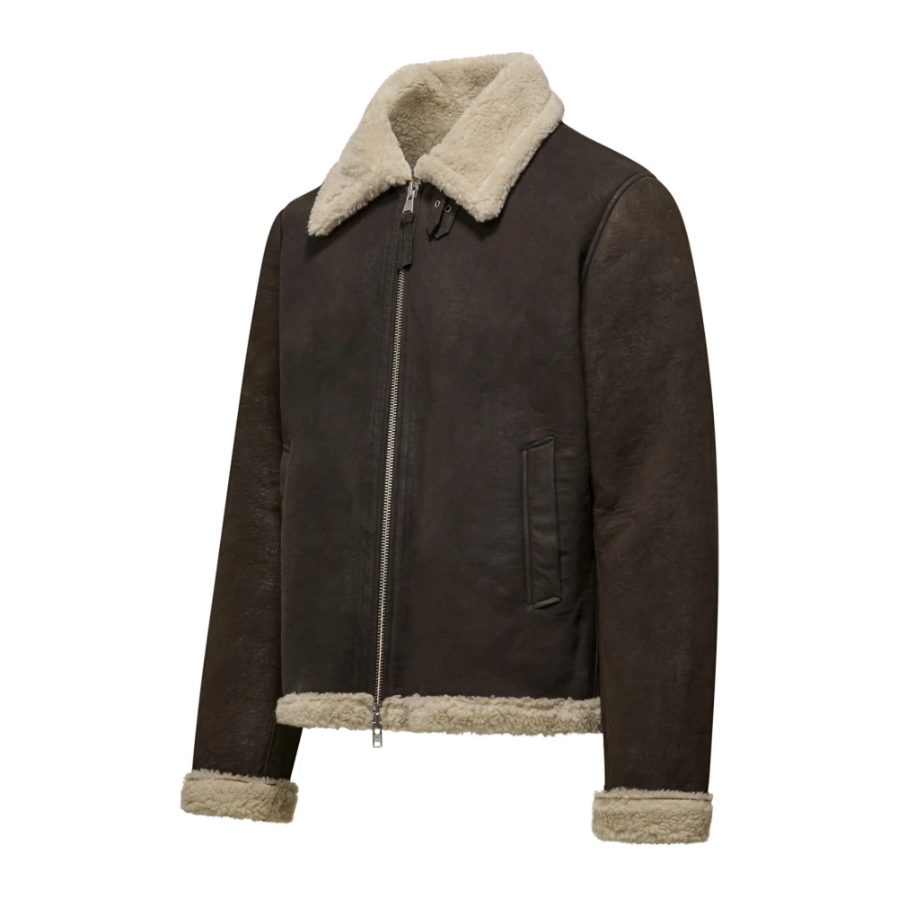 BomBoogie Chique leren jas Brown Heren
