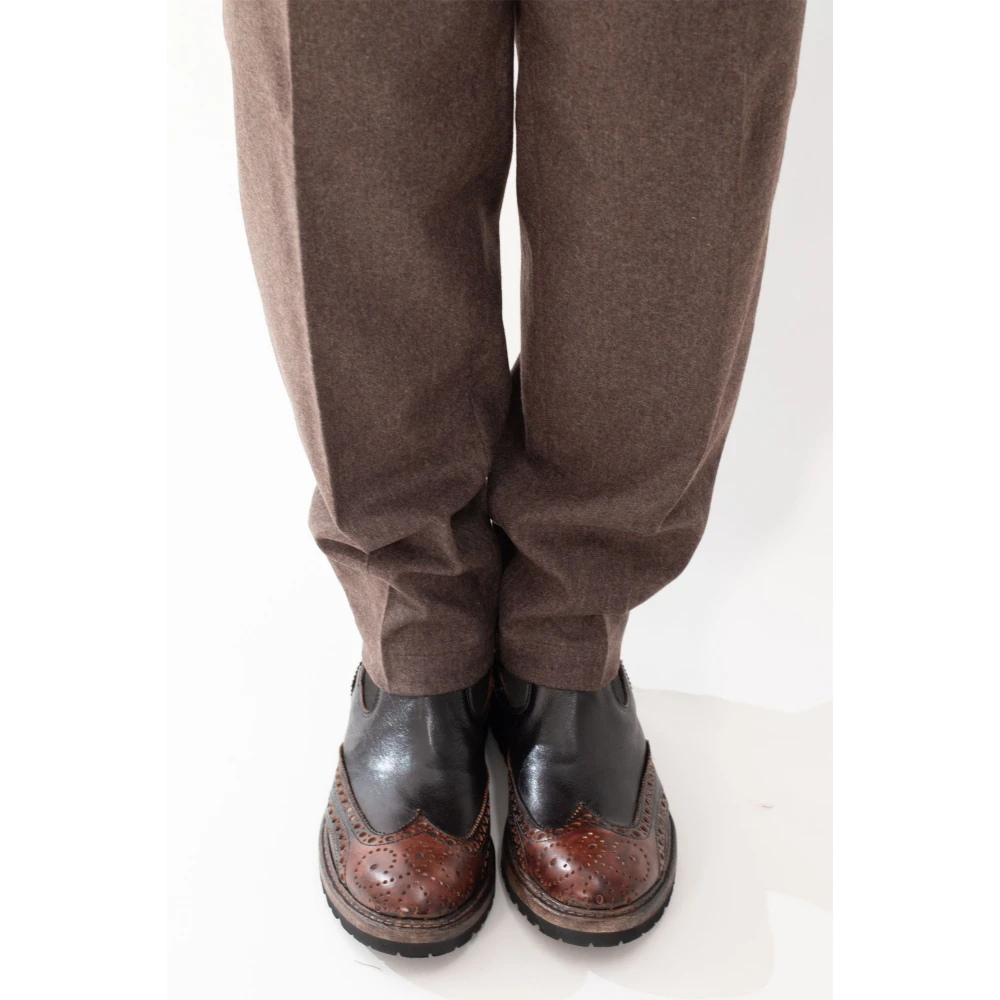 Briglia Wollen broek in Portofino-stijl Brown Heren