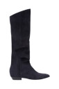 black-velvet-flat-boots