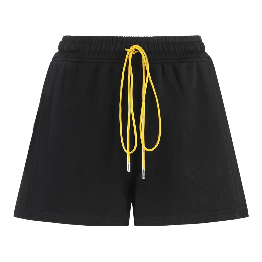 Rhude Katoenen shorts met twee achterzakken Black Dames