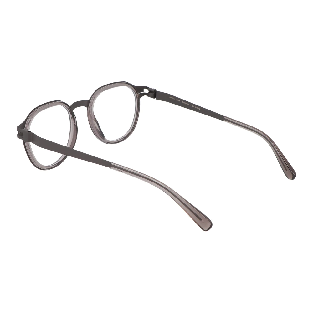 Mykita Moderne ronde metalen montuurbril Gray Unisex
