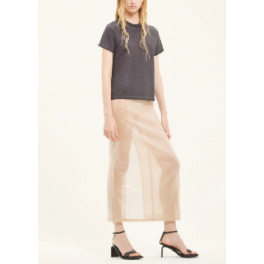 Courrèges Grijze Mode T-Shirt Luxe Black Dames