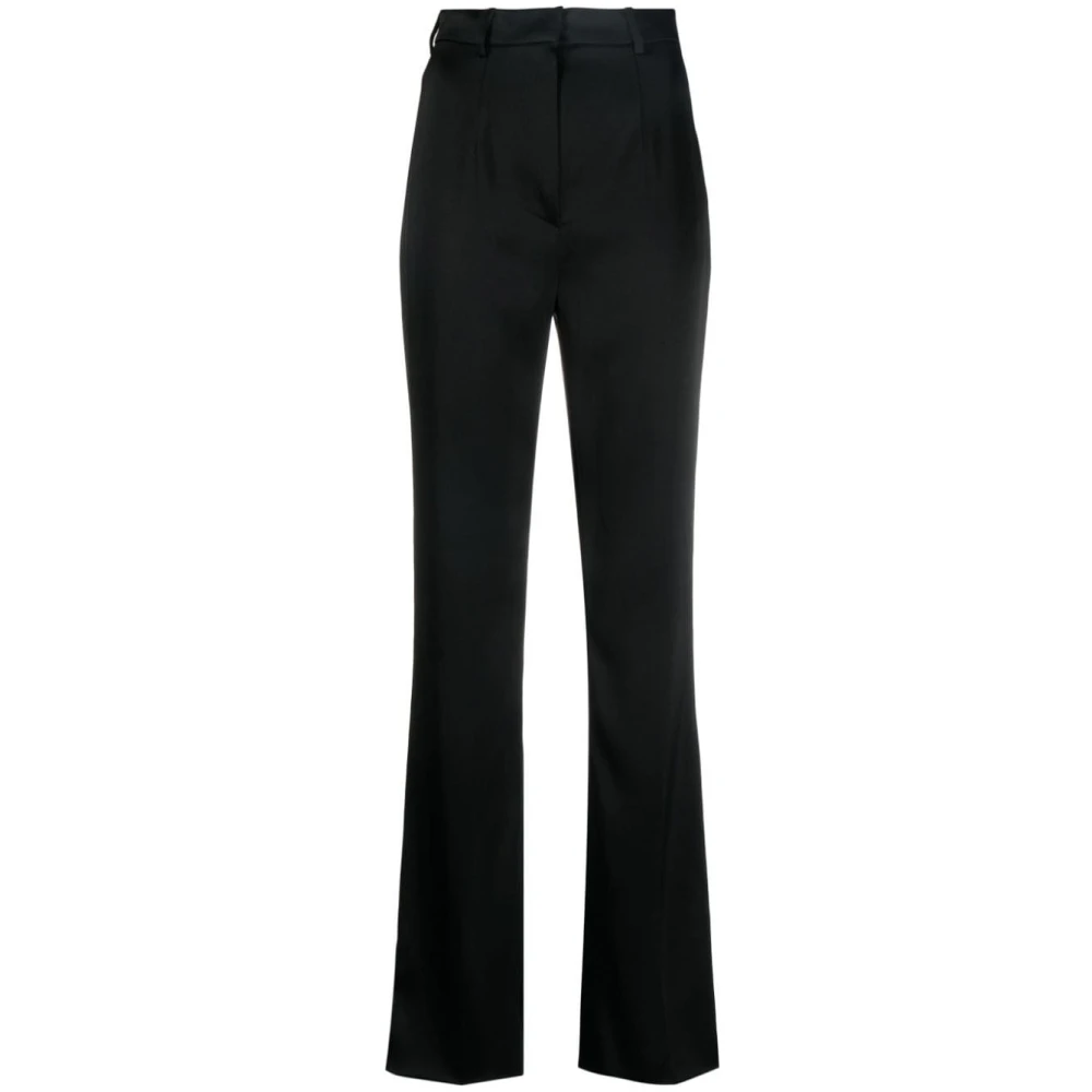 Nanushka Zwarte Hoge Taille Broek Black Dames