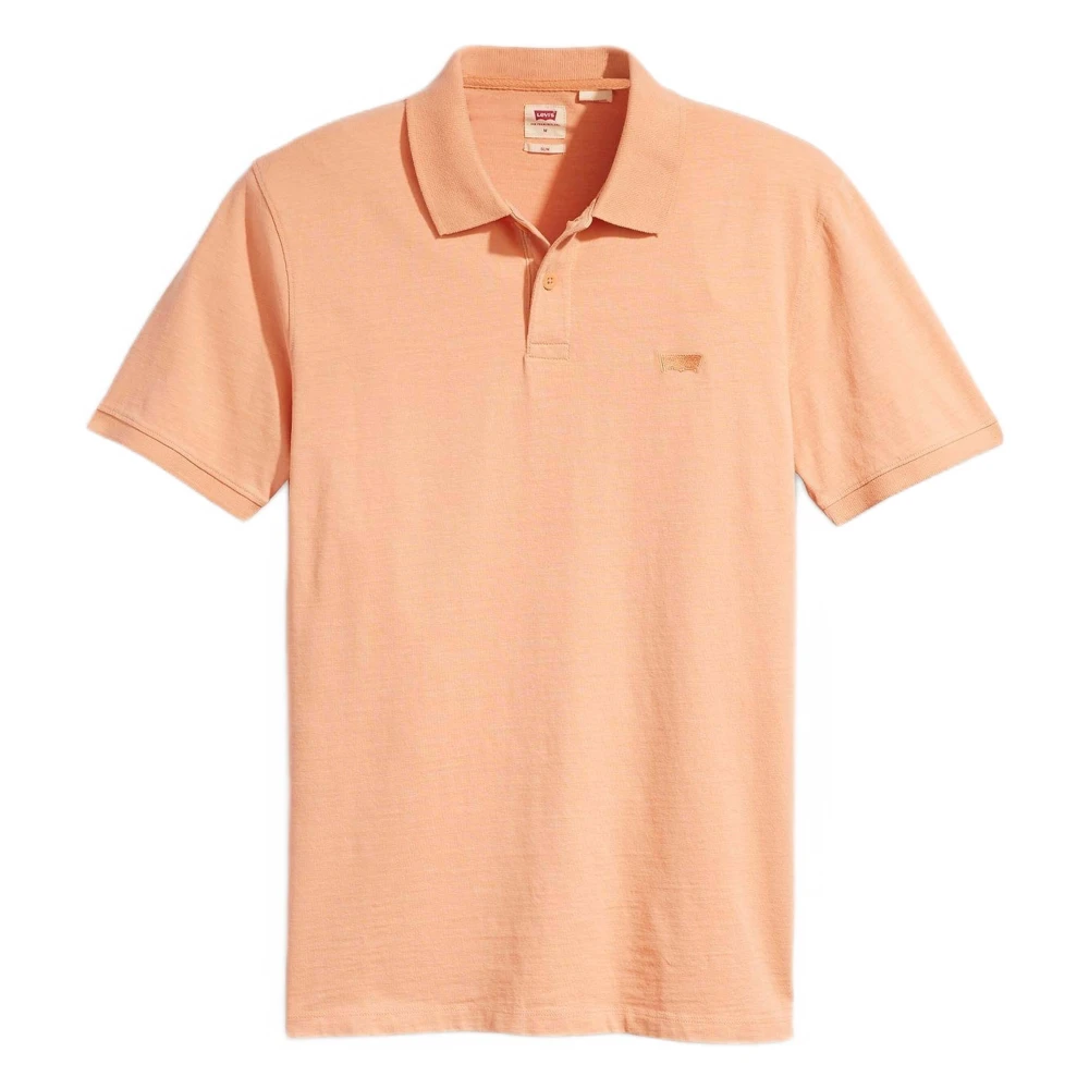 Levi's Slim Housemark Short Sleeve Polo Orange Heren