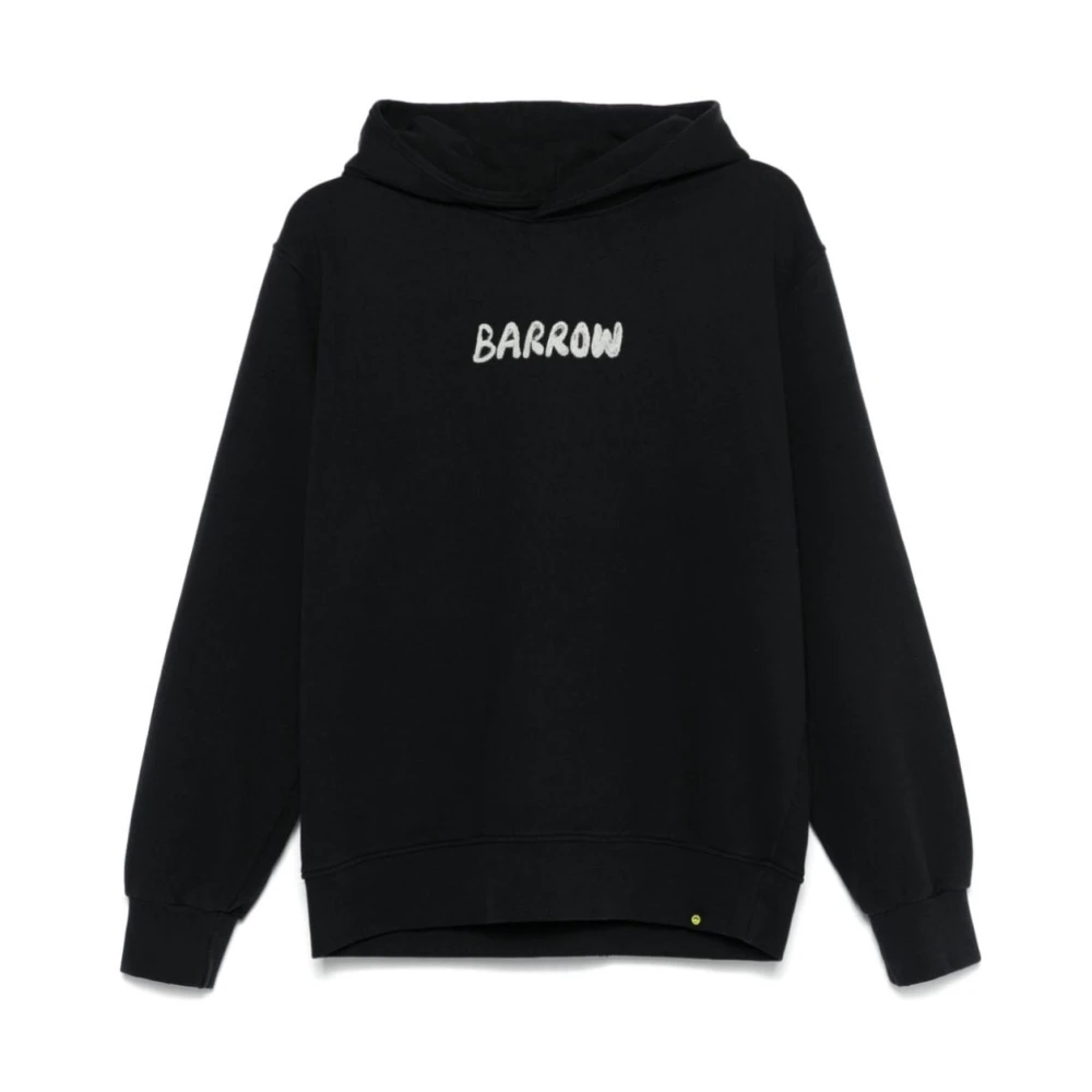 Barrow Zwarte hoodie voor mannen Black Heren