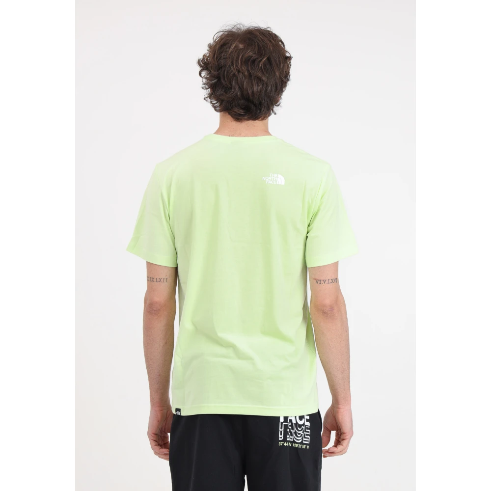The North Face Groen en wit Simple Dome T-shirt Green Heren