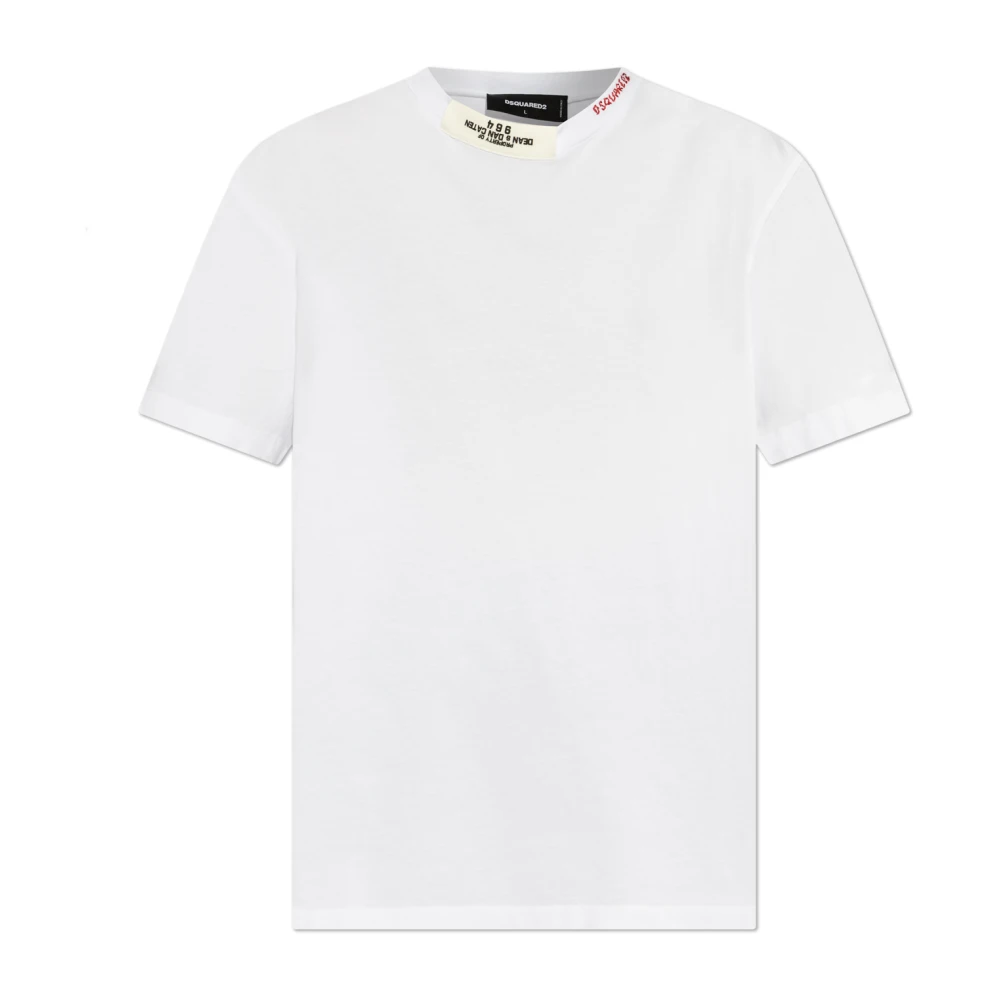 Dsquared2 T-shirt met logo White Dames
