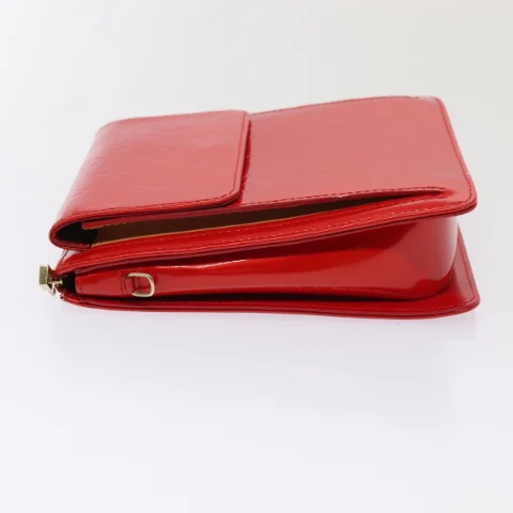 Louis Vuitton Vintage Pre-owned Leather pouches Red Dames