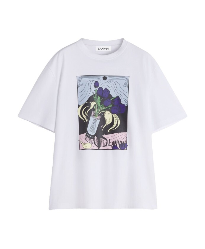 t-shirts-a-col-rond-et-imprime-graphique